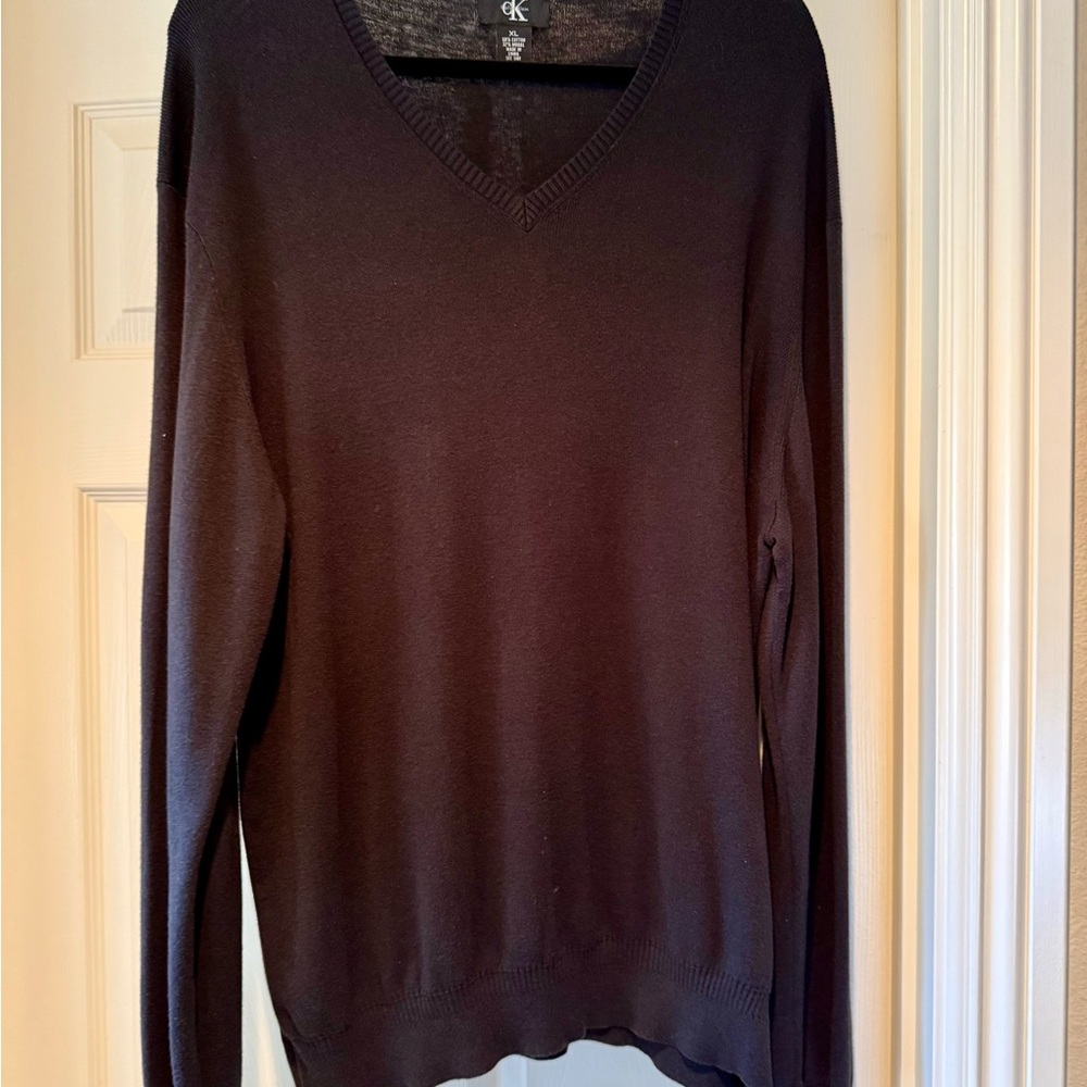 Calvin Klein and J Crew men’s XL Sweaters… one is grey and one is black.
